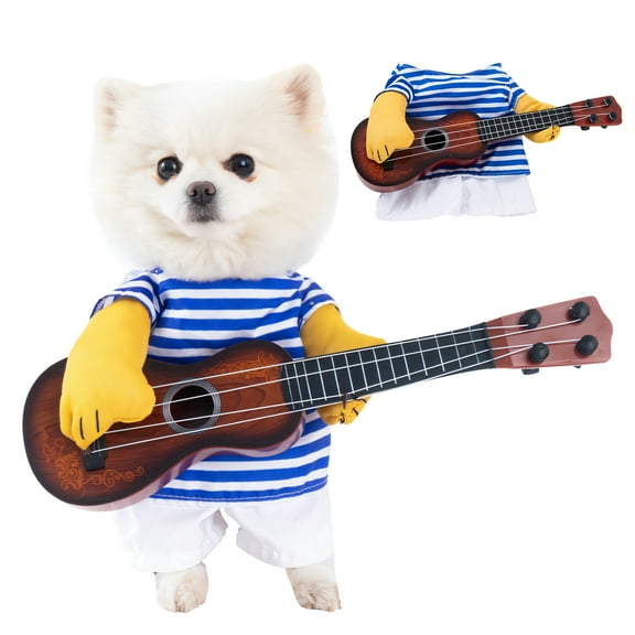 GASTROPOD Dog Halloween Costumes,Whimsical Halloween Costumes for Dogs,Polyester Guitar Costume Dog Halloween Costumes Boy,Style1,M