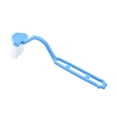 HPDL Curved Plastic Toilet Cleaning Brush Corner Rim Cleaner Bent Hot