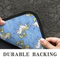 thumbnail image 6 of Blue Cartoon Unicorn Cloud Pattern Door Rugs,Washable Non Slip Door Mats Indoor,Decorative Door Mats,Entry Mat Indoor for Entrance,Bedroom,Kitchen,Bathroom,30"x17", 6 of 6