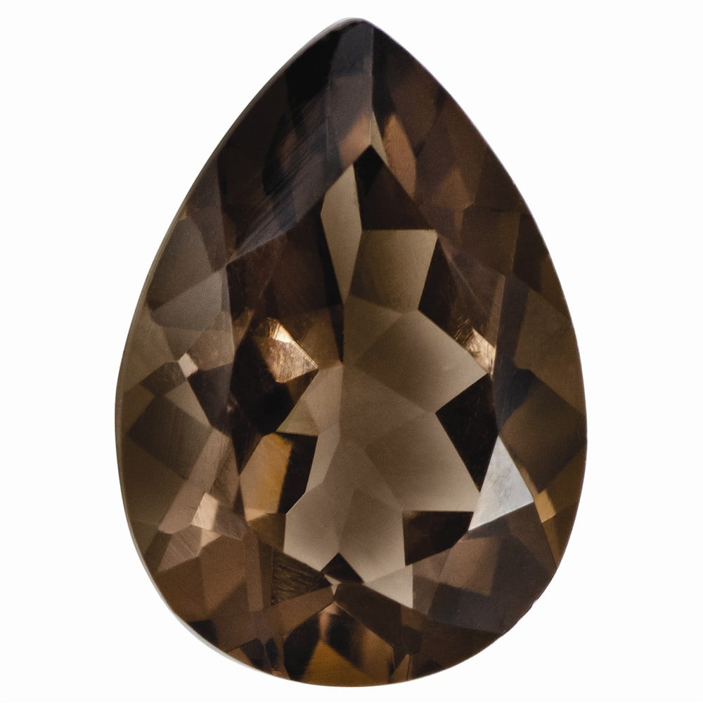 AA Jewels Chocolate Brown Smoky Quartz , 12X8MM PEAR ,