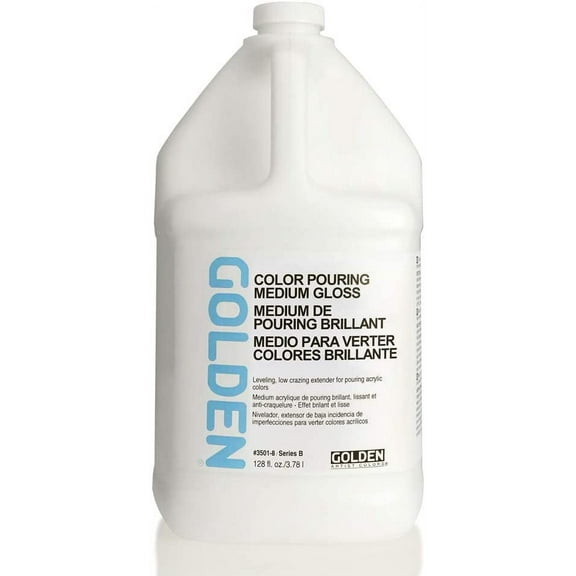 Golden Color Pouring Medium - Gloss, 128 oz