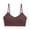 AH12_Brown, variant on Womens Seamless Wireless Bra Padded V Neck Bralette with Thin Spaghetti Straps 2026 Black S