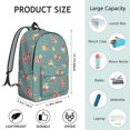 thumbnail image 5 of Pioneer Flower Floral Print Pattern Backpack for School, Cute School Bag with Adjustable Shoulder Straps and Padded Back, 15.7"x11.8"x5.5", 5 of 5