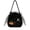 Black | 1PC, variant on Halloween Kids Trick Or Treat Candy Bag, Witch Pumpkin Embroidery Non‑Woven Handbag With Handle, Reusable Goodie Gift Pouch For Halloween Party, Orange