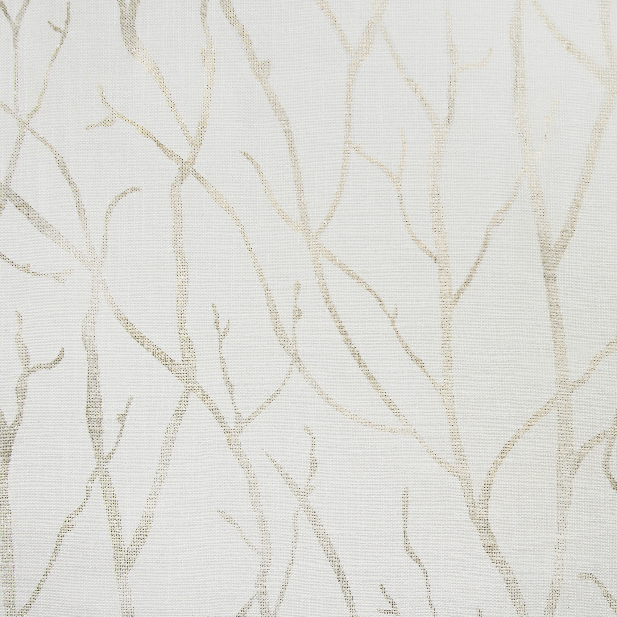 Exclusive Home Curtains 2 Pack Woodland Printed Metallic Branch Sheer Textured Linen Grommet Top Curtain Panels