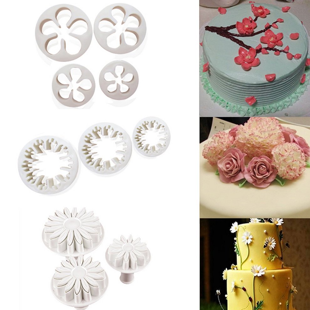 33 Pcs Sugar Craft Cake Decorating Fondant Icing Cutters Plungers Mold