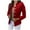 Red, variant on Aboser Fall Fashion Blazer Jackets for Women Fashion Cropped Cardigan Solid Long Sleeve Jacket Slim Single Breasted Coat Work Office Blazers