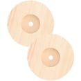 thumbnail image 1 of OULII 2pcs Wood Base Lamp Coffee Round Display Stand for Events, 1 of 8