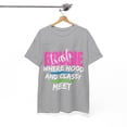 thumbnail image 5 of Bougie Trash Where Hood and Classy Meet - Unisex Cotton Tee, 5 of 7