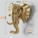 thumbnail image 2 of Paquete de 3 ganchos de pared con forma de cabeza de rinoceronte y cabeza de jirafa (dorado) JFHHH pequeña, 2 of 5