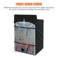 thumbnail image 4 of Washer Dryer Cover with Zipper Machine-Waterproof Dustproof Sun-Proof Suitable for most Washers Dryers(Black), 4 of 7