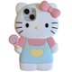 thumbnail image 1 of Fundas de teléfono Kawaii para niñas, Hello Kitty, My melody, lindo gato de dibujos animados en 3D, cubierta a prueba de golpes para iPhone 14, 13, 12, 11 Pro, Xs, Max, XR zhangmengya LED, 1 of 2