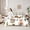A White Green Brown, variant on Manfei Chic Butterfly Bedding Twin Size,Insect Animal Comforter Sets with Sheets,Dreamy Blue Bedding Sets Twin Size For Girl,Microfiber Room Decorative Reversible,7pcs