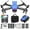 BlueBU, variant on Iumwxz Drone with Daul 4k Hd Fpv Camera Remote Control Toys Gifts for Boys Girls with Altitude Hold Headless Mode Start Speed Adjustment Drones for Adults home decor christmas clearance indoor