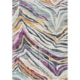 thumbnail image 7 of 2â€™ x 4â€™ Blue and Gold Zebra Pattern Area Rug, 7 of 7