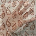 thumbnail image 3 of Paisley Tulle Curtains with Rod Pocket, Contemporary Illustration of Persian Style Paisley and Patterns Print, Sheer Drape for Wedding Party 2 Panels, 7 Sizes, Pale Orange Pale Peach, by Ambesonne, 3 of 3