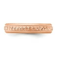 thumbnail image 4 of 14k Rose Gold 3mm Design Etched Wedding Band Size 6.5 XWB251, 4 of 5