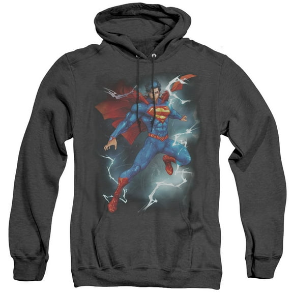 Superman Annual #1 Cover Adult Heather Hoodie Sweatshirt Black