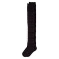 thumbnail image 5 of MeMoi Women's Bangled Dash Sparkle Thigh High Socks - Womens - Female, 9-11, Espresso, 5 of 7