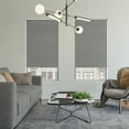 thumbnail image 6 of Sun Zero Everly Slub Texture 100% Blackout Cordless Roller Shade, 23"x72", Gray, 6 of 6