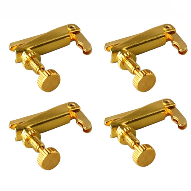4Pcs 1/2 Violon Fine Tuner Métal Violon Chaîne de Réglage Violon Pièce de Rechange Accessoire Instrument de Musique