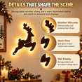 thumbnail image 6 of LED Reindeer Wall Decorations Festive Christmas Lighting for Indoor Display Arrange Deer Glowing Figures Together or Apart to Create Cozy Ambience in Bedrooms Hallways Living Areas 1 Set-B(6PCS), 6 of 8