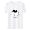 thumbnail image 4 of Blusa de mujer Oktoberfest Camiseta de cuello redondo Estampado de verano Jersey de manga corta Camiseta de mujer para hombre Tops Camisa Pompotops hfajkhk135942, 4 of 5
