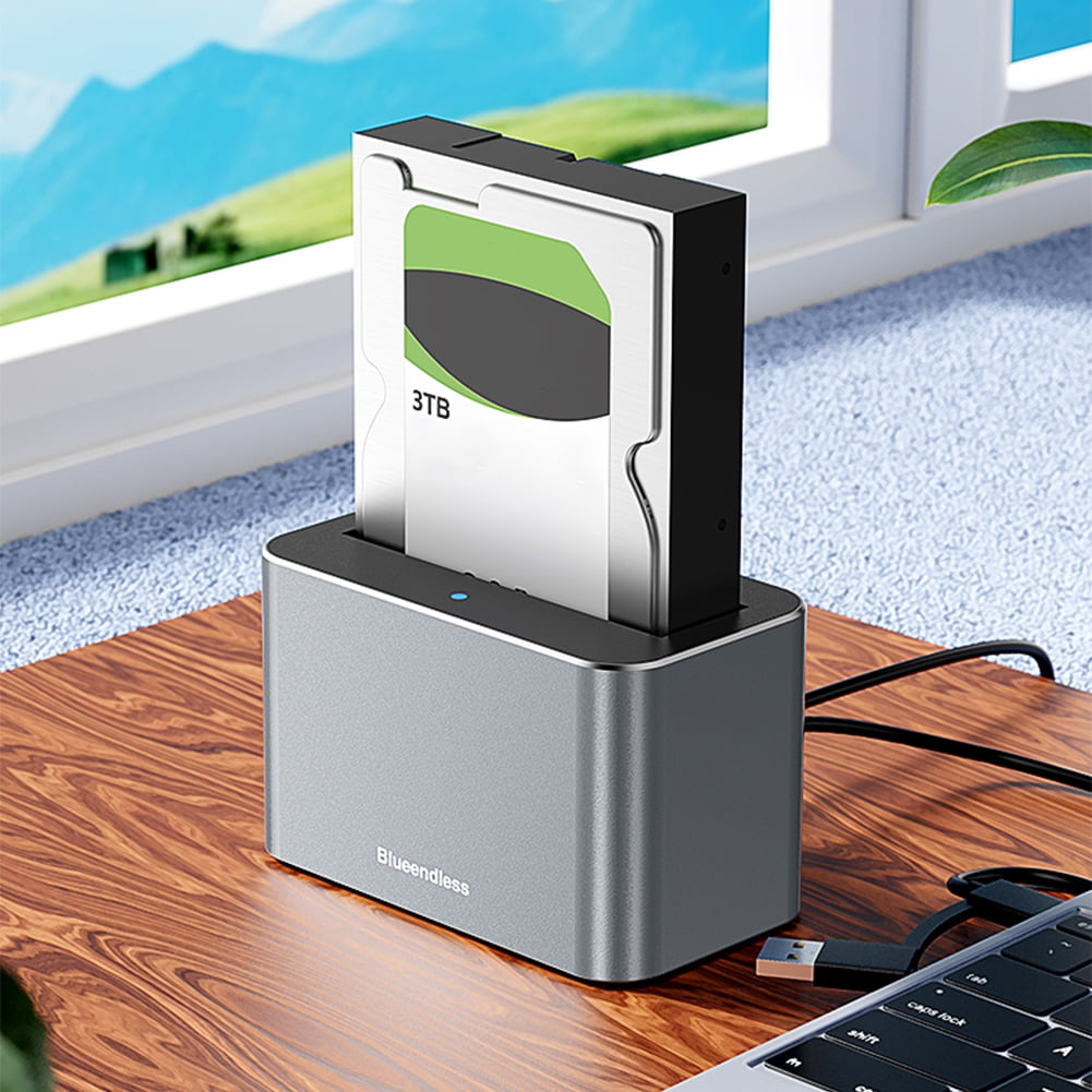Yibooy Hard Drive Dock SAS/SATA Hard Drive Enclosure for 2.5/3.5 Inch SATA/SAS HDD SSD