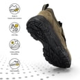 thumbnail image 6 of Fittington Slip on Shoes for Men Hiking Walking Shoes Trekking Loafer with Arch Support, Light Brown-Size 12, 6 of 11