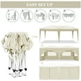 thumbnail image 4 of 10'x20' Folding Canopy with 6 Removable Sidewalls Outdoor Event Shelter UPF 50+ Gazebo Portable Tents for Parties Beach Camping Wedding EZ Pop Up Canopy with Carry Bag (Old Sku: W2185P191607), 4 of 5