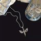 thumbnail image 4 of Collar de ángel cruzado, collar de ángel guardián collar católico, 4 of 5