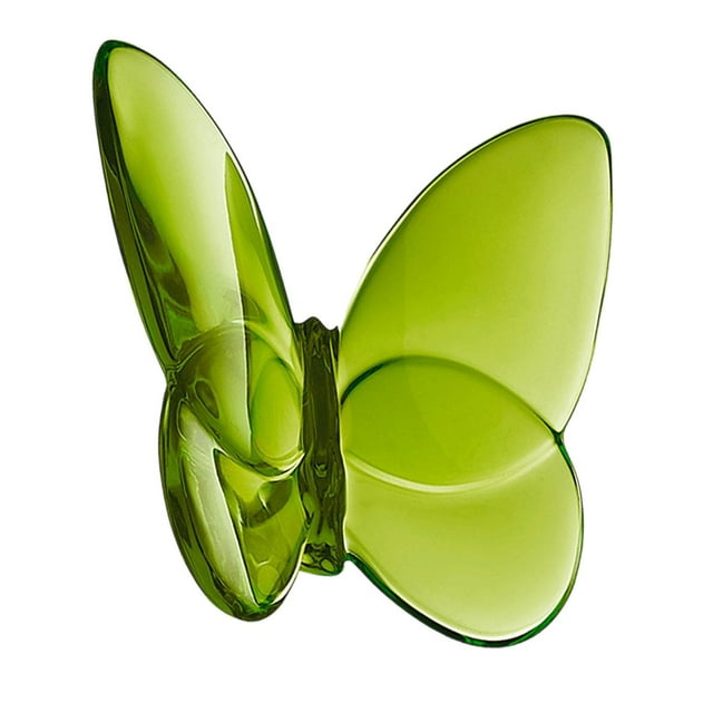 Figura de mariposa voladora BLESIY cristal centro de mesa animal Verde 8 cm x 8 cm