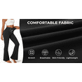thumbnail image 5 of Rosvigor Flare Yoga Pants for Women High Waisted Leggings Tummy Control Workout Pants No Front Seam Trousers with Pockets, 5 of 9