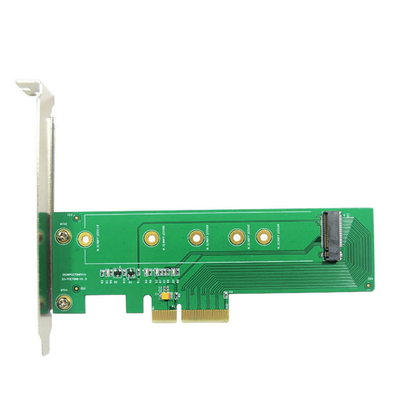 M.2 M Key NVMe SSD PCIe X4 Adapter Card Full Size Like 22110 2280 2260 2230 Size for BTC Mining - Walmart.com