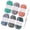 Mixed Nordic colors, variant on NANMELX 1.76oz Colored Scrubby Yarn for Dishcloths Crocheting Sparkling Polyester Yarn