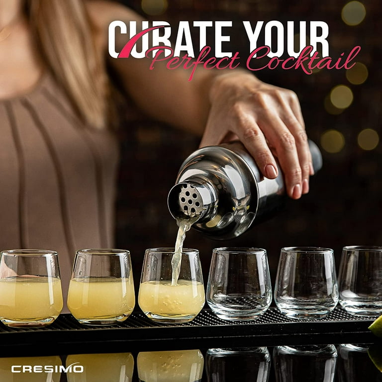 Cresimo Pro Stainless Steel Cocktail Bar Tool Set & Bonus