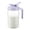 Purple, variant on GOSCHE Breast Milk Pitcher,Wide Mouth Glass Mason Jar Pitcher with Green Flip Cap Lid and Pour Spout, Airtight Seal for Freshness and Safe Milk, 32oz