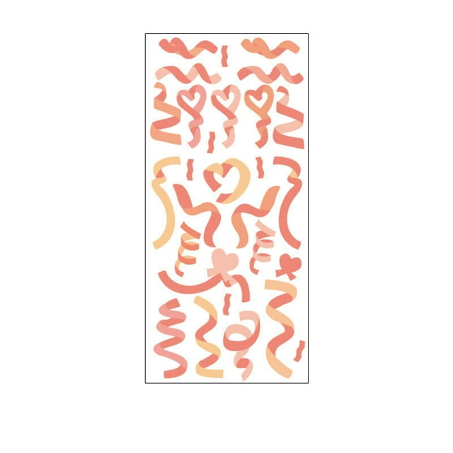 Agiferg Ribbon Colorful Stickers Diy Photo Decoration Stickers Pvc Waterproof Stickers