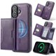 thumbnail image 1 of Case For IPhone 16 Funda Protectora RFID de 6,1" con Ranuras para 7 Tarjetas Magsafe, Soporte 2 en 1, Funda Protectora de Cuero Desmontable a Prueba de Golpes, Morado, For IPhone 16, 1 of 7