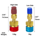 thumbnail image 5 of Adaptador de Conexión Rápida para R1234YF/R12 A R134A, Conector Adaptador de Lado Alto/Bajo para Aire Acondicionado de Coche., 5 of 5