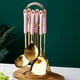 thumbnail image 3 of Juego de utensilios de cocina de 7 piezas estilo INS con soporte giratorio para cocina Rosa, 3 of 8