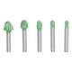 thumbnail image 1 of 5 brocas para fresadora de punta redonda de 2 flautas de acero de tungsteno, herramientas de corte para carpintería CNC, 1 of 14