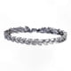 thumbnail image 1 of Crystal Leaf Design Tennis Bracelet in Silver Tone, 1 of 2