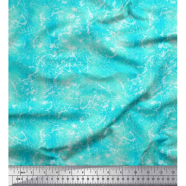 Soimoi Poly Georgette Fabric Ombre Tie & Dye Texture Decor Fabric Printed Yard 52 Inch Wide