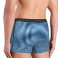 thumbnail image 5 of Bingfone Blue Gingham Men'S Underwear - Casual Stretch Boxer Briefs-Medium, 5 of 9