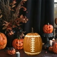 thumbnail image 5 of 7.87inch Football Pumpkin Resin Desktop Ornament – Halloween Themed Home Decoration for Living Rooms, Parties & Desks(1PC), 5 of 8