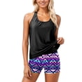 thumbnail image 1 of LIUJUNSHOP Plus Size Floral Print Tankini Swimsuit Set with Adjustable Straps and Matching Skirt Cover Up XL E, 1 of 7