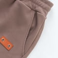 thumbnail image 5 of MIXUE Mens Shorts Summer Cargo Solid Color Elastic Waist Drawstring Fashion Loose Sports Daily-Wear,Brown,S, 5 of 8