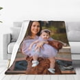 thumbnail image 2 of AISENIN Custom Picture Blanket Personalized Blanket with Photos Customized Blanket Flannel Throw Blankets for Adult Kids Birthday Christmas, 2 of 5