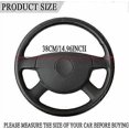 thumbnail image 5 of Color Steering Wheel Cover Imitation Fox Fur Grip Cover Plush Car Steering Wheel Warmer Set (pastel Color) Banmo, 5 of 5